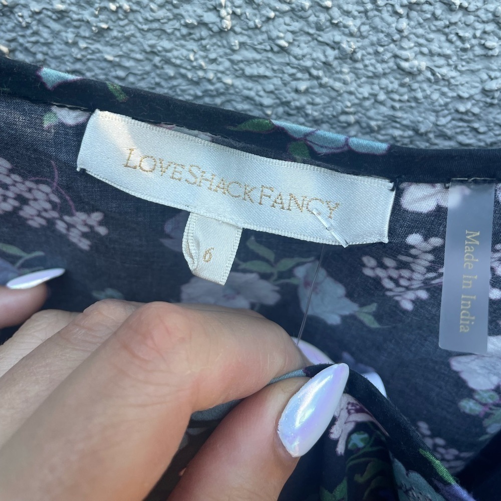 LoveShackFancy Lais Floral Puff Sleeve Dress - Picture 10 of 16
